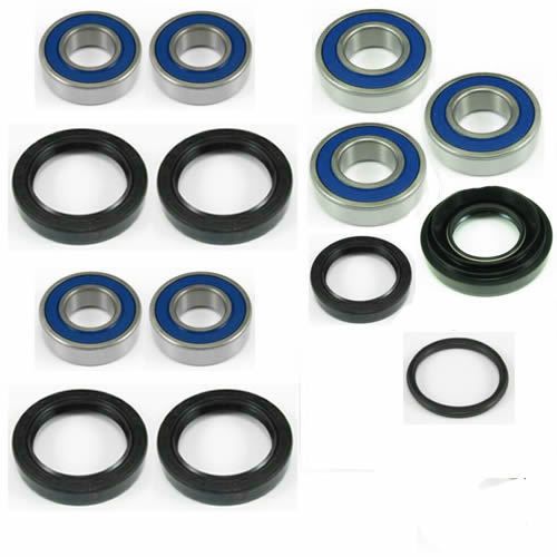 Wheel bearing front and rear seal complete kit for trx250 recon 1997-2014
