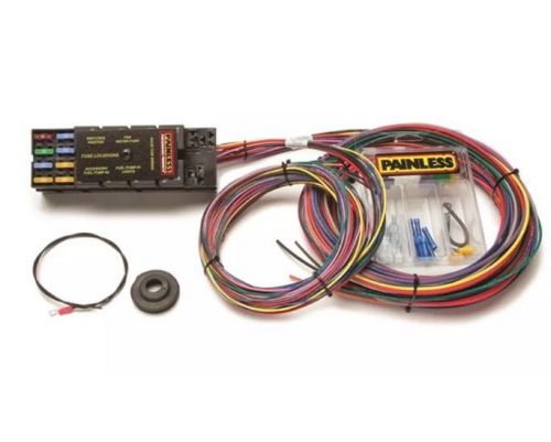 Painless wiring 8 circuit harness with fuse block and 8 relays.