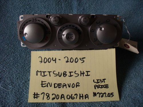 2004-2007 mitsubishi endeavor brand new oem climate control assembly celsius