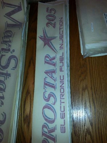 Mastercraft prostar 205 decal pair (2) oem 75-9778 red/mtn rock