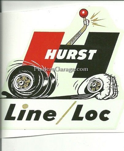 Hurst line loc decal "inside of window"