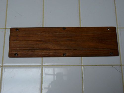 Vintage solid teak wood step tread 12&#034; boat marine board
