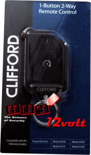 Clifford 7211x 1-button 2-way remote control for 4203x, 4205x, 4211x, 4218x