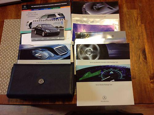 2004 mercedes benz c class complete owners manual wallet