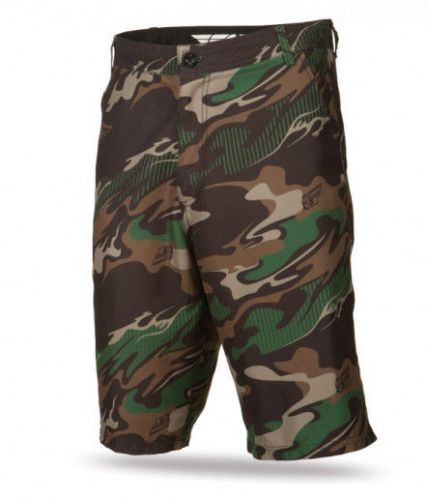 Mens fly racing&#039;s hybrid boardshorts casual short swimsuit sizes 32-36 camo