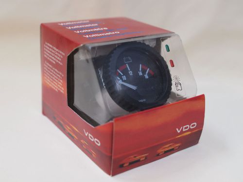 Vdo 52mm night design 12 volt voltmeter gauge - nos