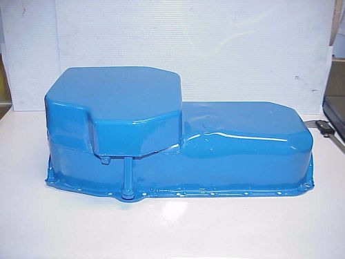 Steel circle track wet sump oil pan for sb chevy with 2 piece seal imca wissota