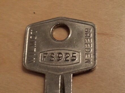 Original union / breeden / wilmot -  fs 925 key - made in england