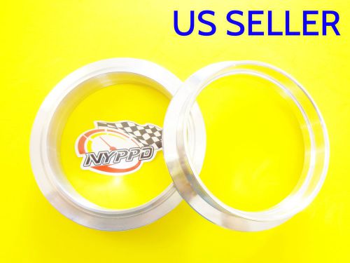 Nyppd universal 3" v-band flange: (pair) billet 6061 aluminum turbo part 3 in