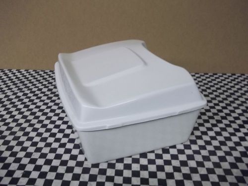 Bagger medium tour pack in white with spoiler fits harley davidson