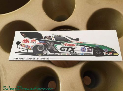 Castrol aaa john force ford funny car 15x champion dragster nhra race decal gt