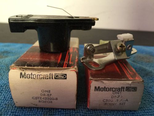 1964-1973 nos motorcraft points &amp; rotor 6 cycle 170 200 dr-87 dp-70