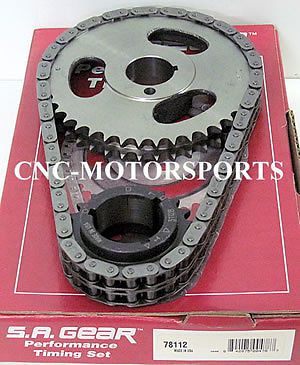 Pontiac 326 389 400 428 455 sa gear double roller timing chain 3 keyway