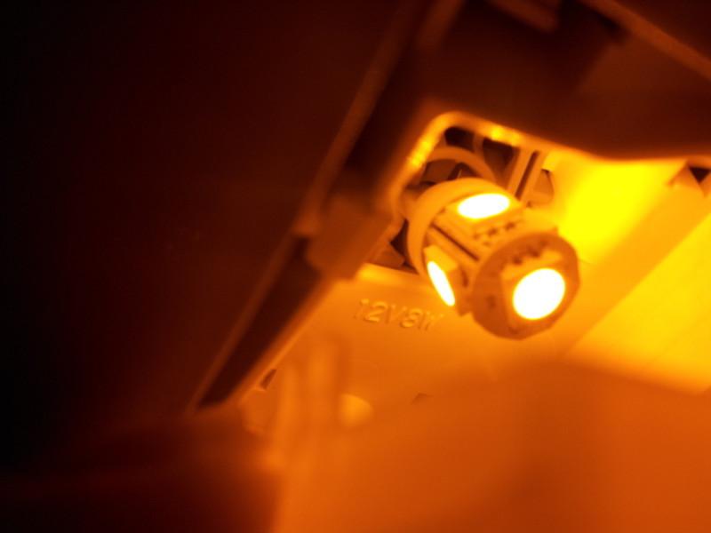 2x Xenon YELLOW T10 Wedge 5-SMD 5050 LED Light bulb 192 168 194 W5W 2825 158 TWO, US $5.99, image 3