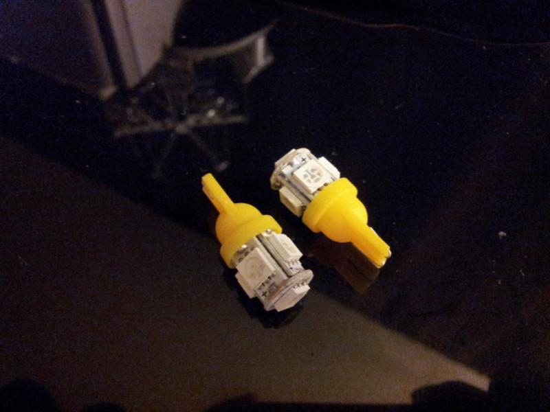 2x Xenon YELLOW T10 Wedge 5-SMD 5050 LED Light bulb 192 168 194 W5W 2825 158 TWO, US $5.99, image 12