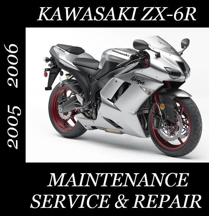 Kawasaki zx6r zx-6r ninja zx636 zx 636 service repair manual 2005 2006