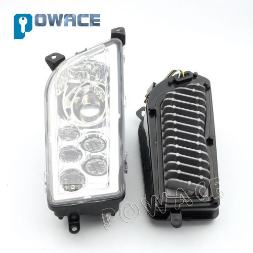 2pcs chrome led headlight for polaris 2014 2016 rzr xp 1000 2015 900 xp turbo