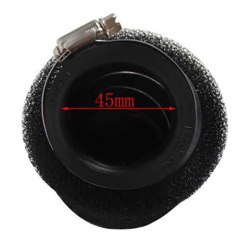 45mm black foam air filter carb for yamaha suzuki honda xr50 crf50 xr pit bike