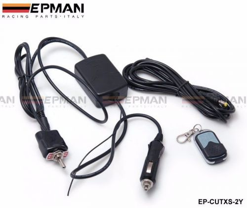 Wireless remote control toggle switch for exhaust muffler electric valve cutout