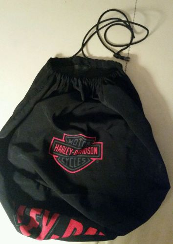 Harley-davidson draw string travel bag.