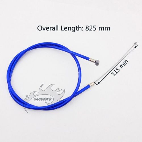 Pocket bike gas throttle cable blue for 43cc 49cc mini atv quad dirt bike moto