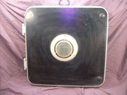 Boat marine ventilation hatch window with center solar fan 22 1/4&#034; x 22 1/4&#034;