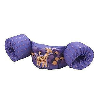 New stearns  deluxe puddle jumper giraffe purple polka dots 30-50 lbs