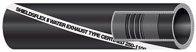 Shieldsflex ii marine water/exhaust hose (w/wire) 1 1/4" i.d. 4.1/2 foot piece