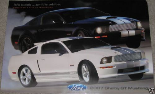 2007 ford mustang shelby gt gt500 shelby dealer promotional poster new unused
