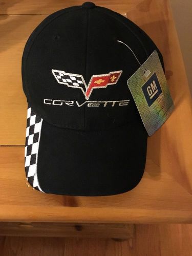 New with tag corvette c6 black embroidered cap free shipping