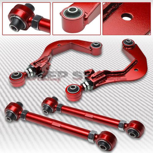 Adjustable rear camber+toe  control arm kit 06-12 golf mk5/mk6/audi a3 8p red