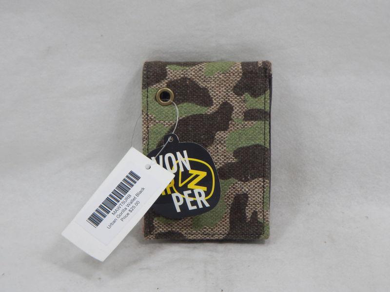 Von zipper 2129906083 wallet camo green *new