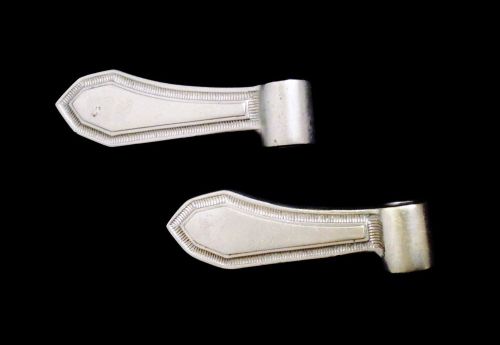 Vintage nos nickel brass door locks flips handles mercer stutz bentley pierce