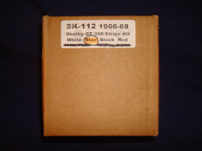 1966-1968 ford mustang shelby blue gt350 stripe kit