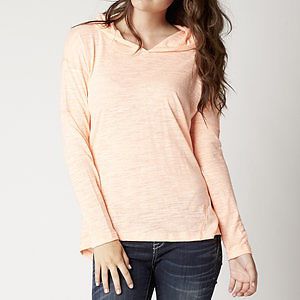 Fox racing crossed womens long sleeve hoody sunburst/orange