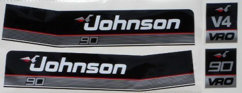 Johnson outboard hood decals v4 1985 thru late 90&#039;s