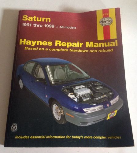 #87010 haynes repair manual: saturn 1991-1999