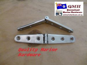 Marine cast 316 stainless steel strap  hinge(150mm) heavy duty x 2 ( 1 pair )