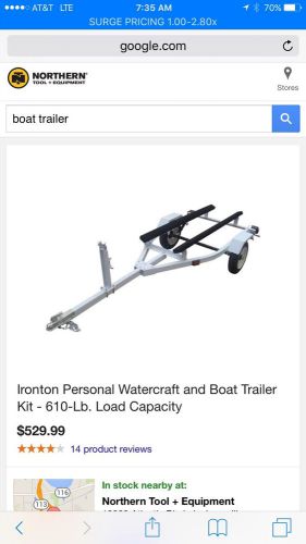 Ironton personal watercraft and boat trailer kit