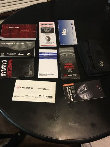 2009 dodge caravan owners manual set and portfolio oem