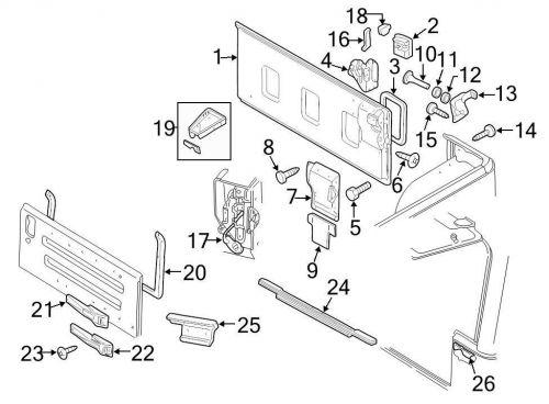 Chrysler oem jeep tailgate latch 55074947ac image 4
