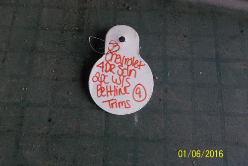 1953 chevrolet windshield beltline trim