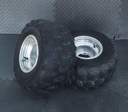 Dunlop kt335 rear tires wheels aluminum rims yamaha banshee yfz450 raptor b-37