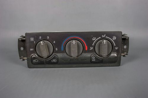 1999 chevrolet silverado climate control unit / panel manual controls