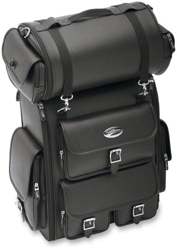 Saddlemen ex2200 drifter deluxe sissy bar luggage rack bag for motorcycle black