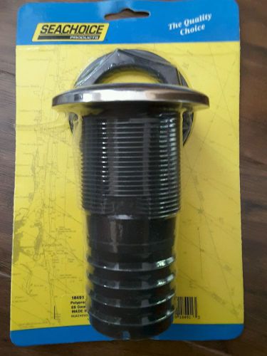 Z101 2 inch stainless steel covered thru-hull bilge pump hose fitting for boats