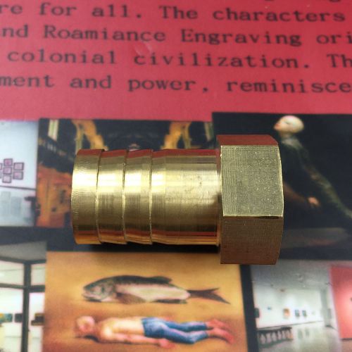 Brass 3/4" female thread 1/2" air water fuel hose barb fitting adapter