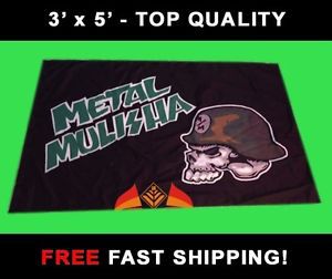 Metal muslisha flag - new 3' x 5' banner - motocross supercross mma - free ship