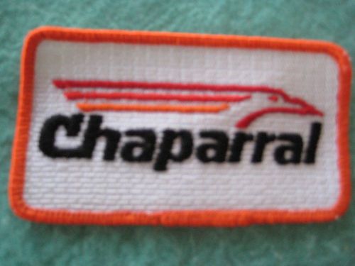 Vintage chaparral motorcycle  patch 3 5/8" x 2 "