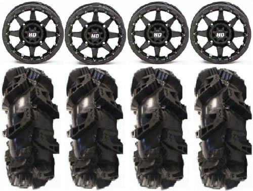 Sti hd5 14" beadlock mb utv wheels 30" silverback mt2 tires honda pioneer 1000